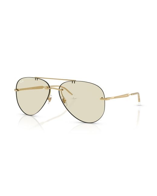 Ray-Ban Black Rb3791 Transitions ® Color Touch Tm Lenses Sunglasses Frame Yellow Lenses
