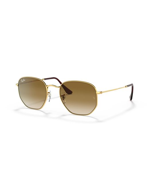 Ray-Ban Black Hexagonal sonnenbrillen fassung braun glas