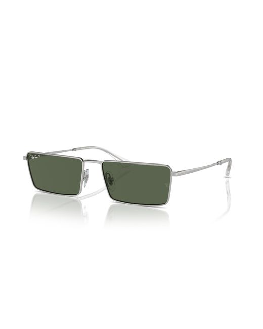Emy bio-based gafas de sol montura verde lentes polarizados Ray-Ban de color Green