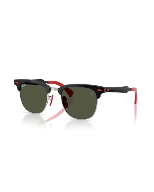Ray-Ban Black Rb3807m Scuderia Ferrari Collection Sunglasses