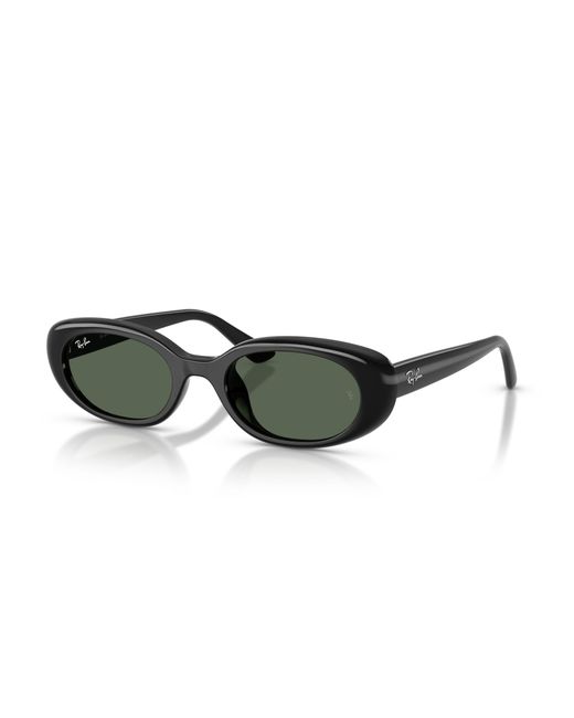 Ray-Ban Black Rb4441d Bio-based Sunglasses Frame Green Lenses