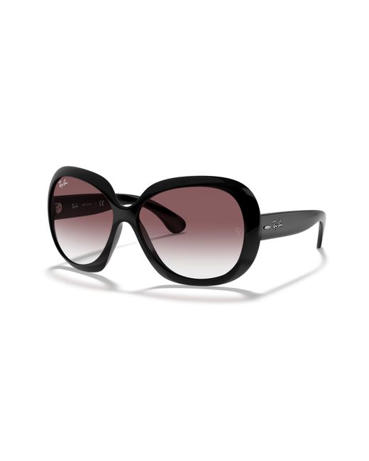 Ray-Ban Black Jackie Ohh Ii Limited Edition Sunglasses Frame Pink Lenses