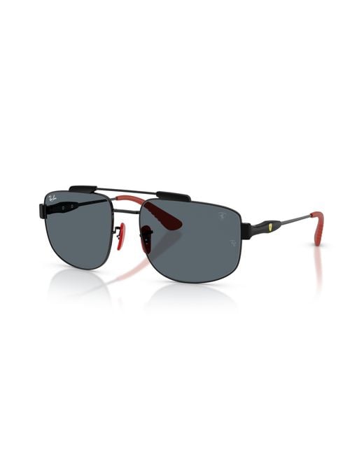 Ray-Ban Black Sunglasses Rb3789m Scuderia Ferrari Collection