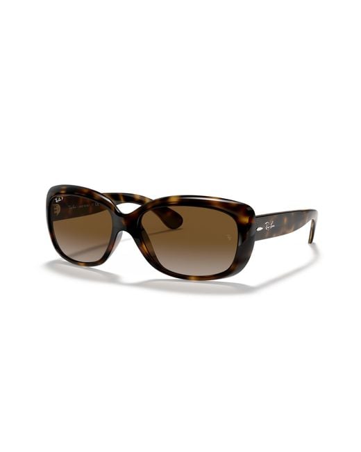Jackie ohh lunettes de soleil monture verres brun polarisé Ray-Ban en coloris Black