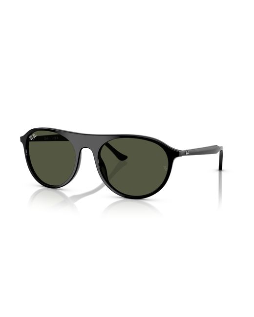 Ray-Ban Black Rb2215 Sunglasses Frame Green Lenses