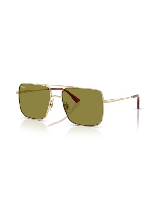 Ray-Ban Black Ari Bio-based Sunglasses Frame Green Lenses