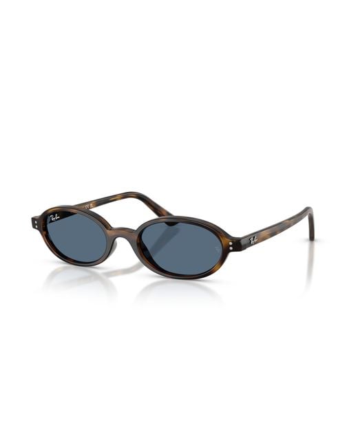 Ray-Ban Black Khal Bio-based Sunglasses Frame Blue Lenses
