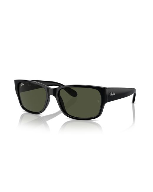 Rb4388 lunettes de soleil monture verres vert Ray-Ban en coloris Black