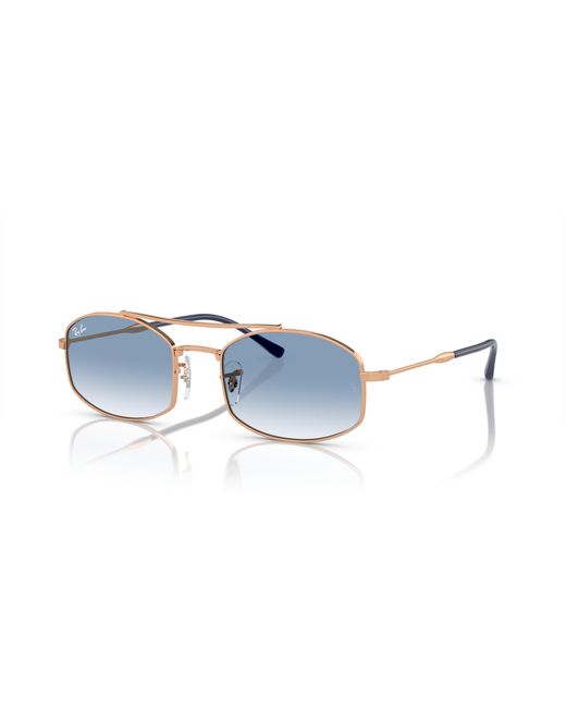 Ray-Ban Black Rb3719 Sunglasses Frame Blue Lenses