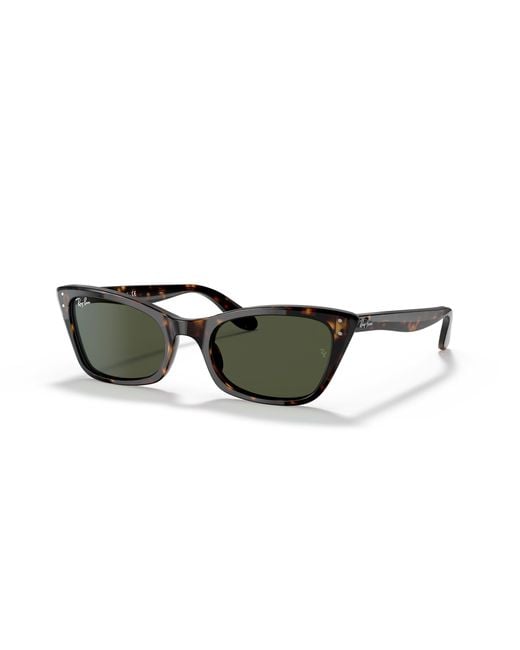 Ray-Ban Black S Rb2299 Lady Burbank Cat Eye Sunglasses