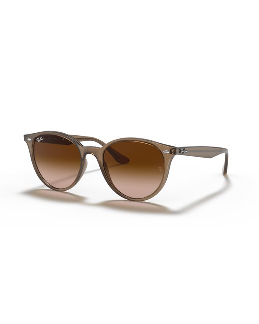 Ray-Ban Black Sunglasses Unisex Rb4305 - Beige Frame Brown Lenses 53-19