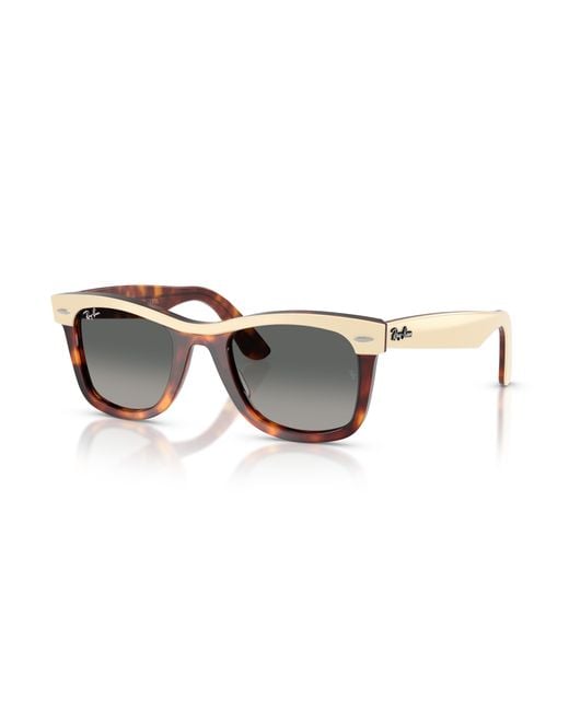 Ray-Ban Black Wayfarer Street Neat Sunglasses Frame Grey Lenses
