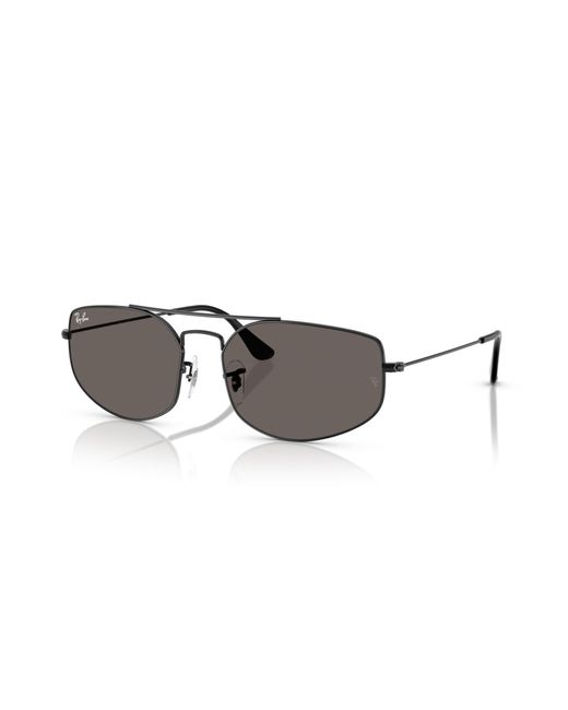 Ray-Ban Black Rb3845 Explorer V Rectangular Sunglasses