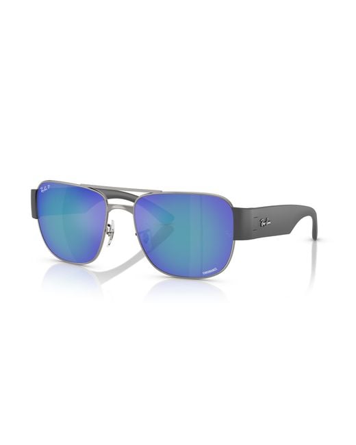 Ray-Ban Black Rb3756ch chromance sonnenbrillen fassung grau glas polarisiert
