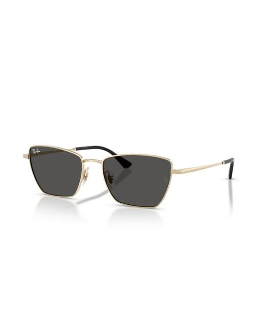 Ray-Ban Black Drea Bio-based Sunglasses Frame Grey Lenses