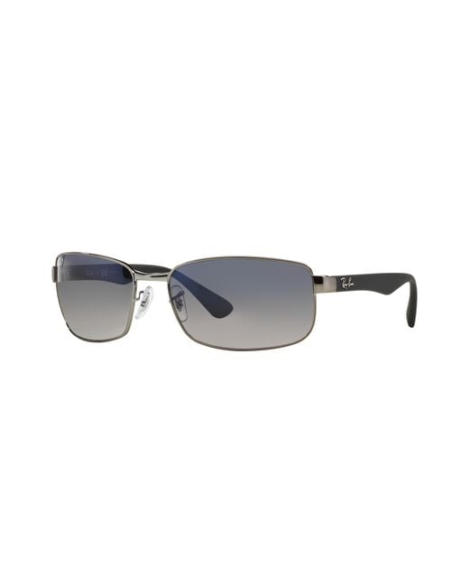 Ray-Ban Black Sunglasses Man Rb3478 - Gunmetal Frame Blue Lenses Polarized 60-17 for men
