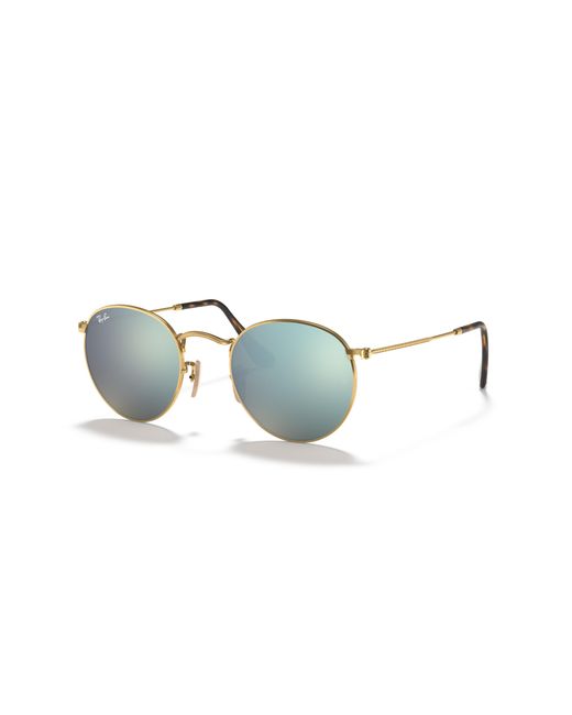 Ray-Ban Black Round Flat Lenses Sunglasses Frame Silver Lenses