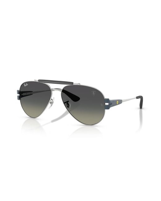 Ray-Ban Black Sunglasses Rb3762m Scuderia Ferrari Collection