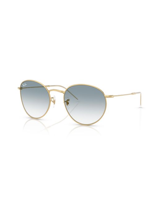 Ray-Ban Black Round Reverse Sunglasses Frame Blue Lenses