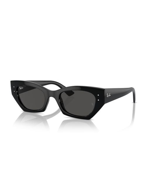 Zena bio-based gafas de sol montura gris lentes Ray-Ban de color Black