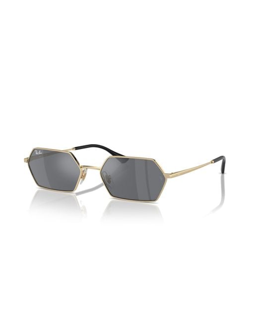 Yevi bio-based lunettes de soleil monture verres gris Ray-Ban en coloris Black