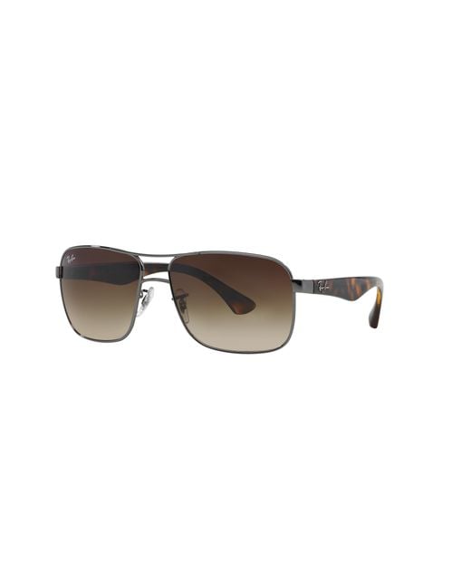 Ray-Ban Black Sunglasses Man Rb3516 - Tortoise Frame Brown Lenses 59-15 for men