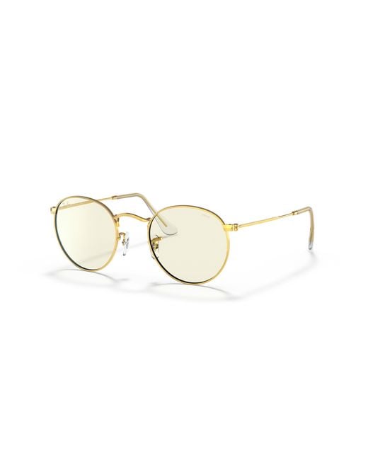 Ray-Ban Black Rb3447 Round Metal Evolve Polarized Everglasses for men