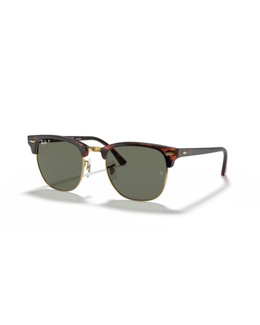 Clubmaster classic gafas de sol montura green lentes polarizados Ray-Ban de color Black