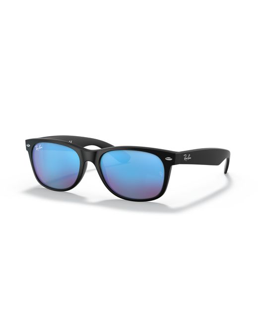 Ray-Ban New Wayfarer Flash Sunglasses Frame Blue Lenses