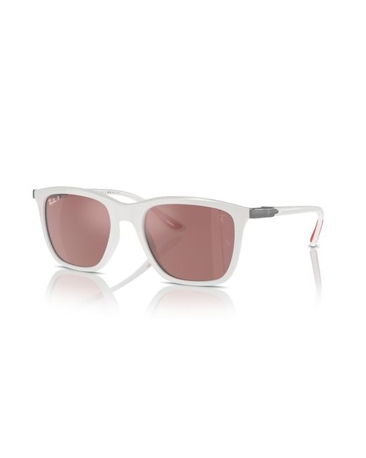 Scuderia ferrari leclerc special edition 2024 lunettes de soleil monture verres silver polarisé Ray-Ban en coloris Black