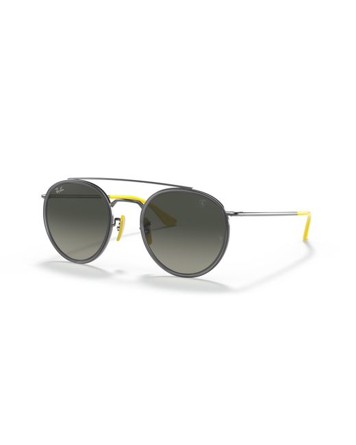 Ray-Ban Multicolor Sunglasses Man Rb3647m Scuderia Ferrari Collection - Gunmetal Frame Grey Lenses 51-22 for men