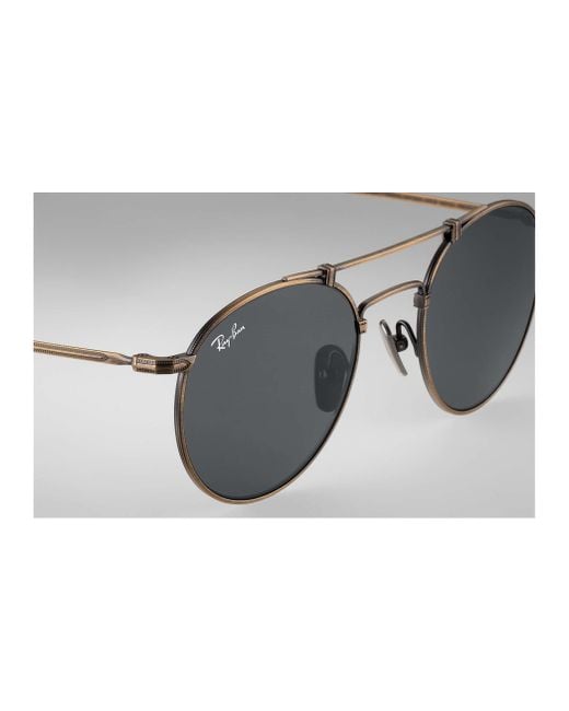 round titanium ray ban