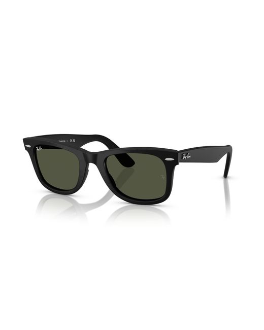 Ray-Ban Black Original Wayfarer Classic Sunglasses Frame Green Lenses
