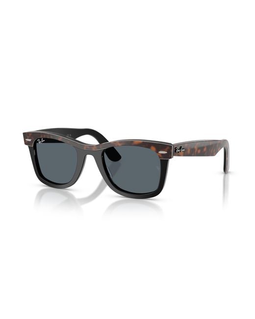 Ray-Ban Black Wayfarer Street Neat Sunglasses Frame Blue Lenses