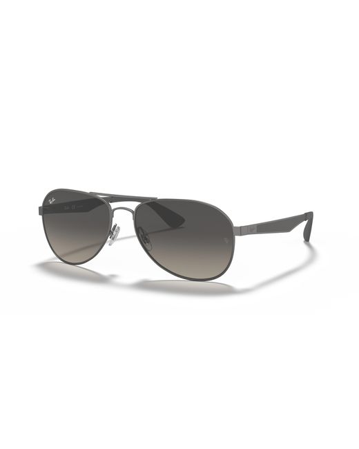 Ray-Ban Black Sunglasses Unisex Rb3549 - Grey Frame Grey Lenses 61-16