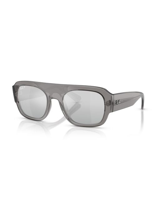 Ray-Ban Black Rb2218 Sunglasses Frame Grey Lenses Polarized