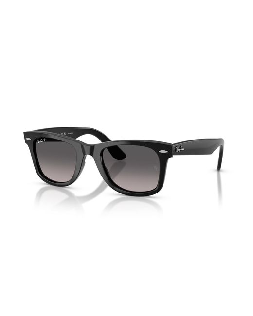 Ray-Ban Black Wayfarer Ease Sunglasses Frame Grey Lenses Polarized