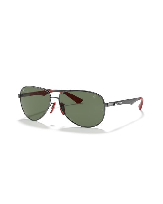 Ray-Ban Rb8313m Scuderia Ferrari Collection Sunglasses Frame Green Lenses