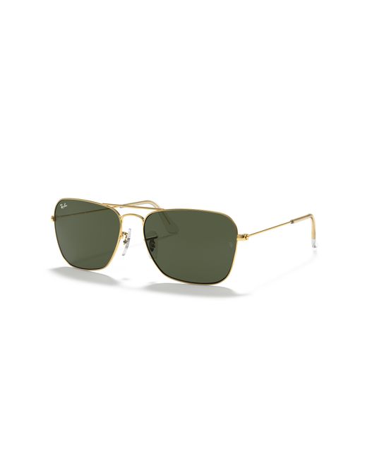 CARAVAN Gafas de sol Gunmetal Montura Verde Lentes 55-15 Ray-Ban de color Black