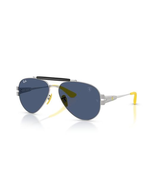 Ray-Ban Black Sunglasses Rb3762m Scuderia Ferrari Collection