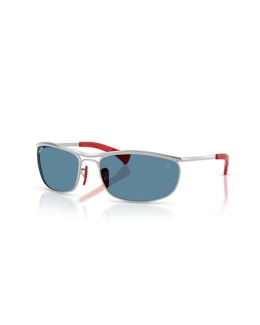 Ray-Ban Black Sunglasses Rb3819m Scuderia Ferrari Collection Polarized+ Lenses