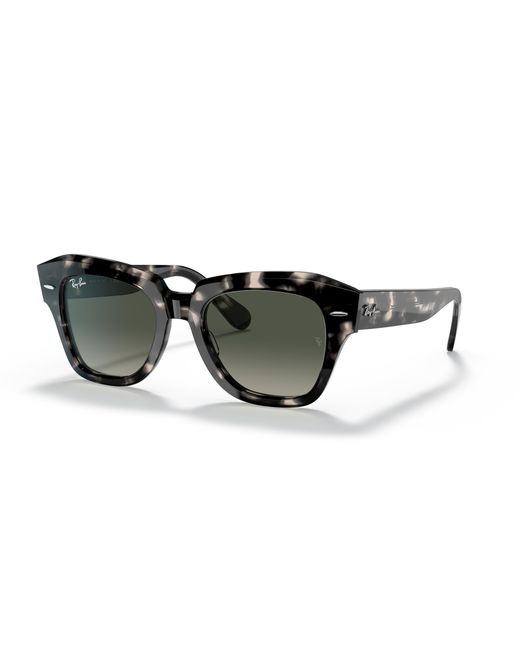 Ray-Ban Black Rb2186 State Street Square Sunglasses