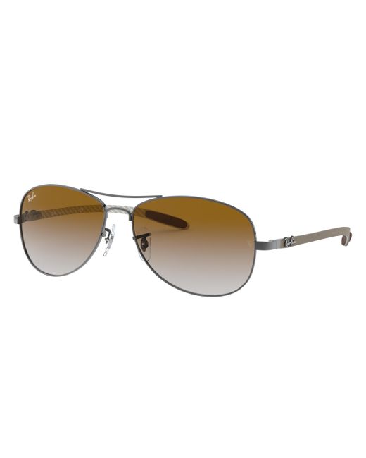 Ray-Ban Black Rb8301 Sunglasses Grey Frame Brown Lenses 59-14 for men