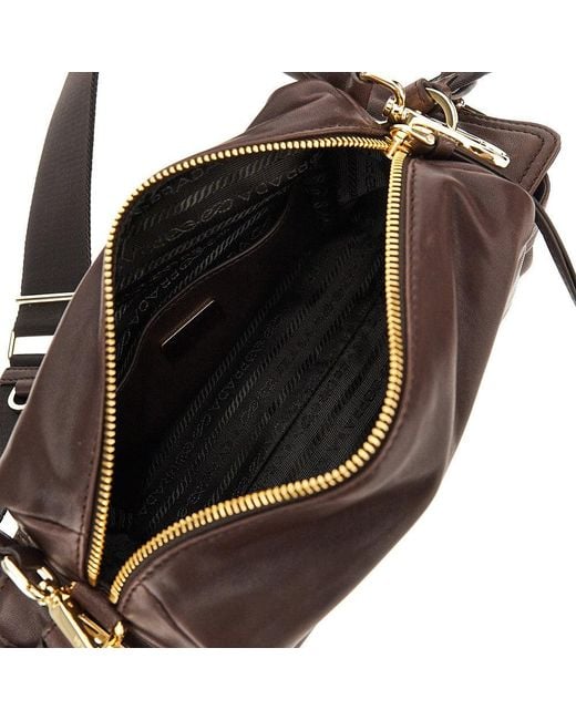 Prada Brown Nappa Leather Small Explore' Bag