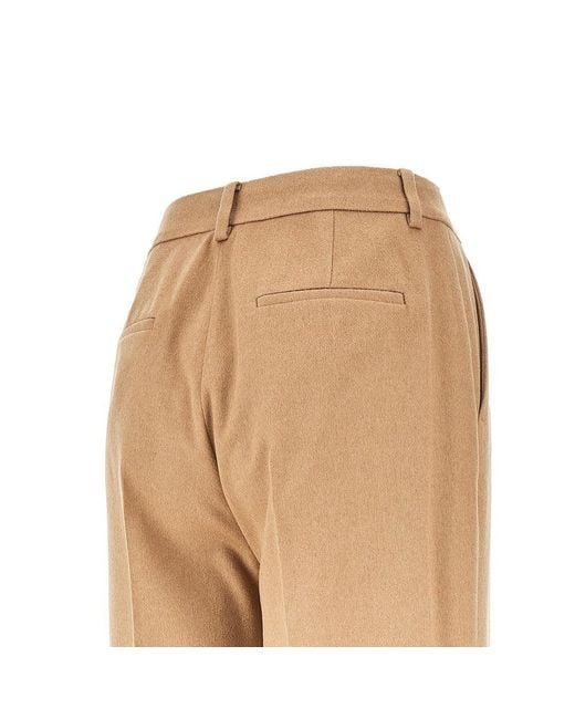 Max Mara Natural Camelhair Tailored Pants