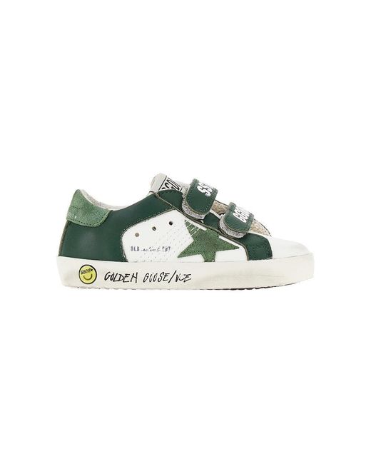 Golden Goose Deluxe Brand Green Old School Sneakers Kids