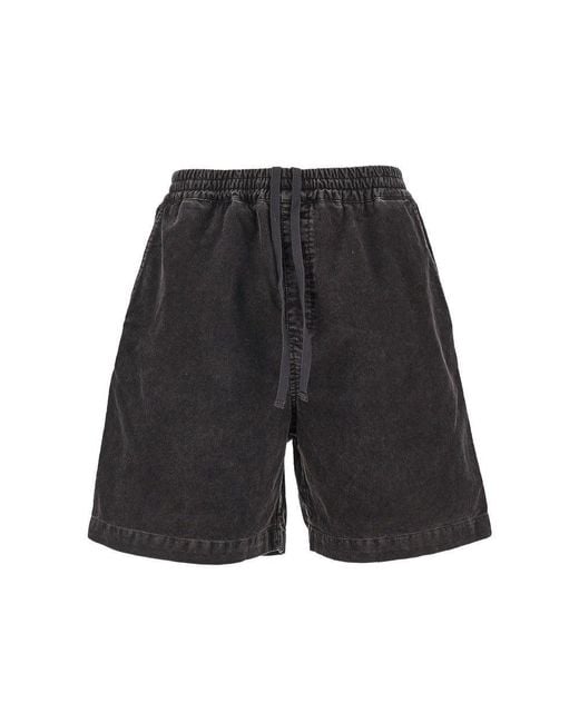 Carhartt Black 'Reynold' Corduroy Shorts for men