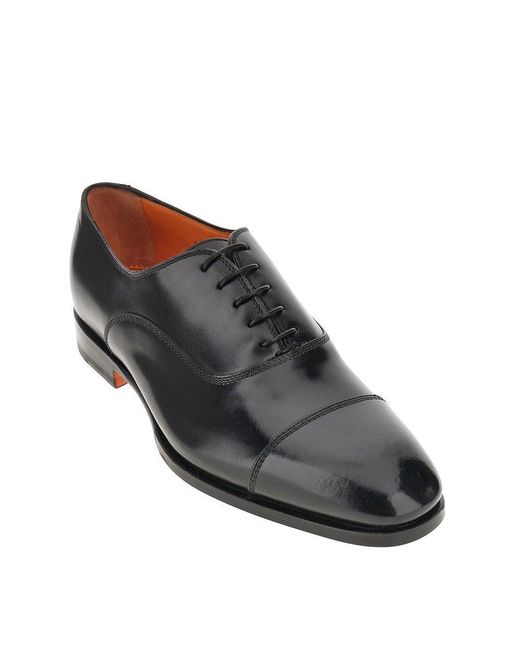 Stringate 'Archie' di Santoni in Blue da Uomo