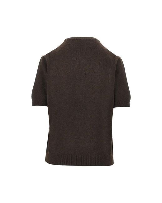Prada Black Cashmere Lozenge Sweater