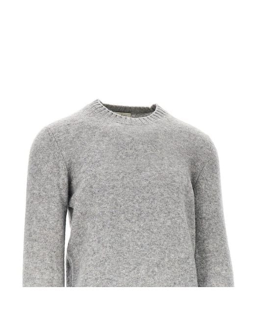 Piacenza 1733 Gray Silk And Cashmere Blend Sweater for men